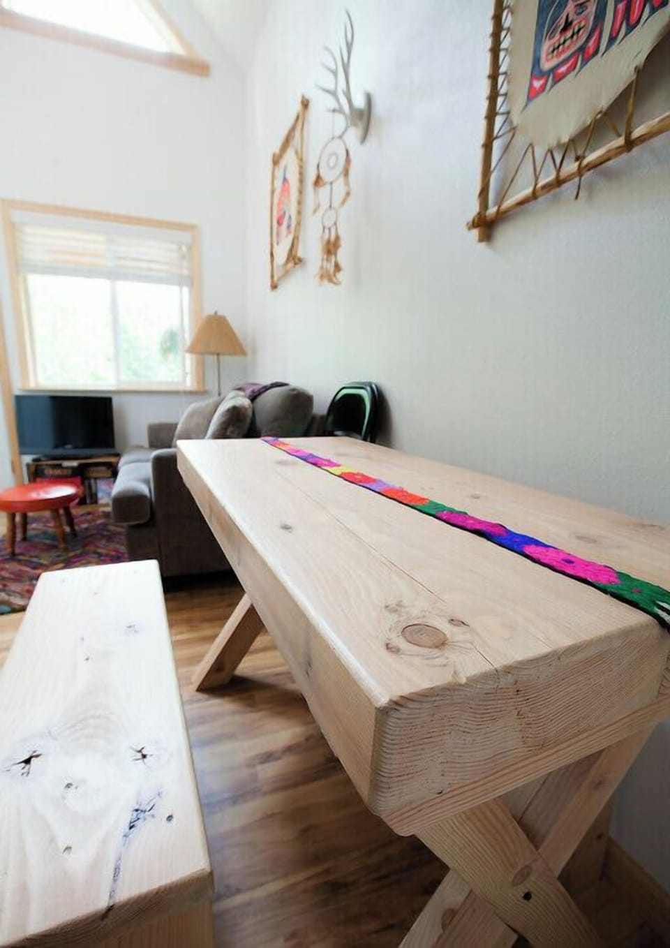 Eat your fresh catch on our handmade table! 