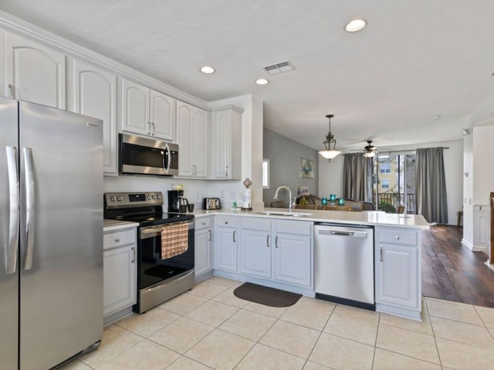 Updated kitchen with new appliances