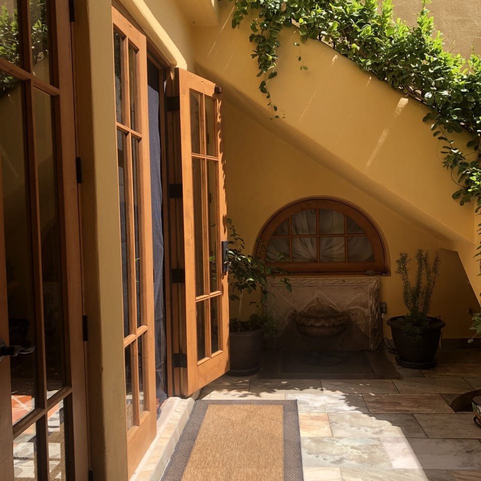 Inner courtyard coming in the front door. 