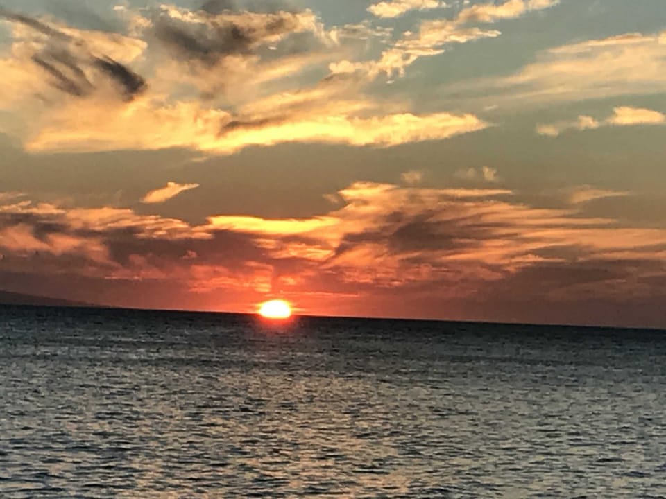 Sunset from our beach