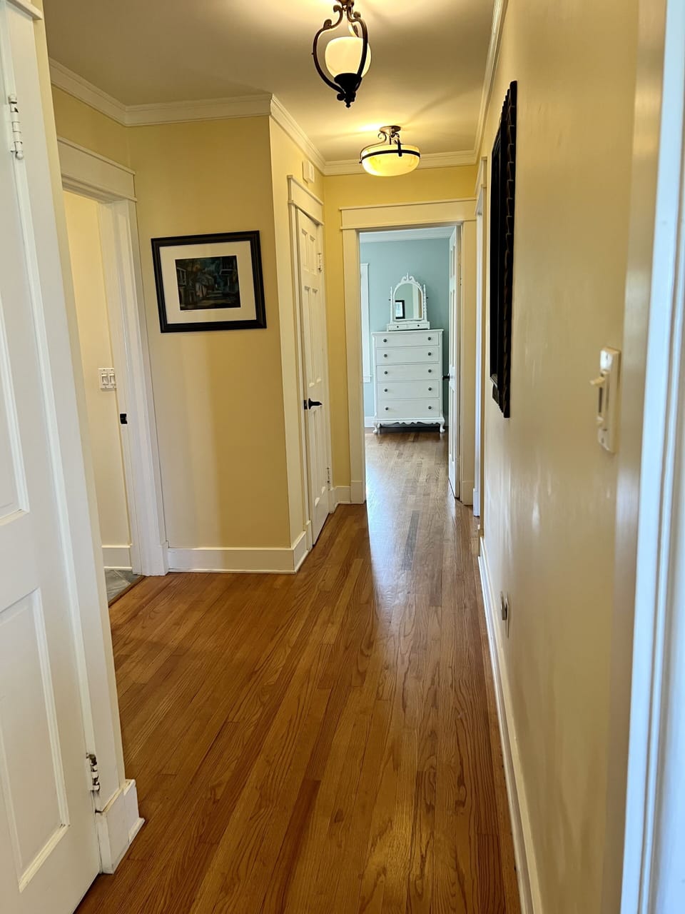 Our bedrooms are comfortable situated off the hallways for privacy and rest.
