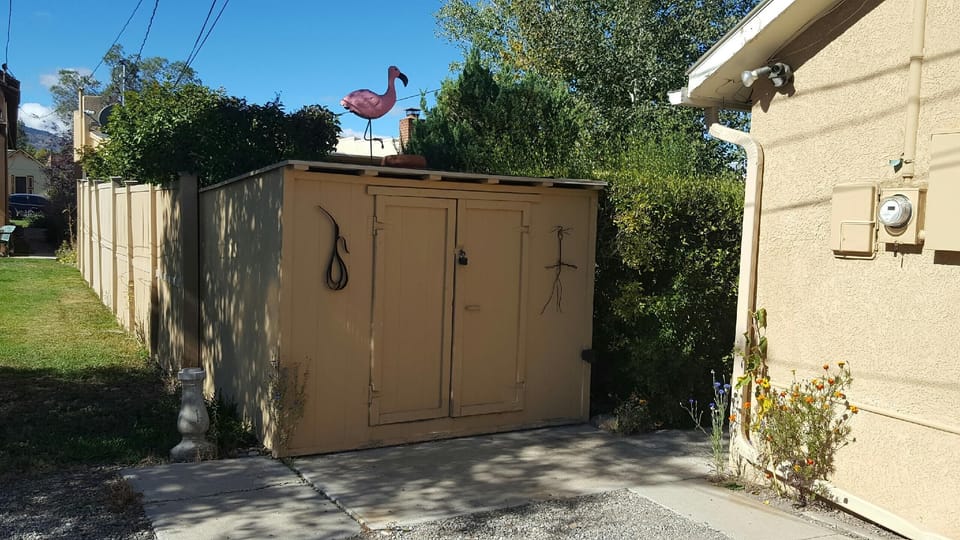 Off street parking.