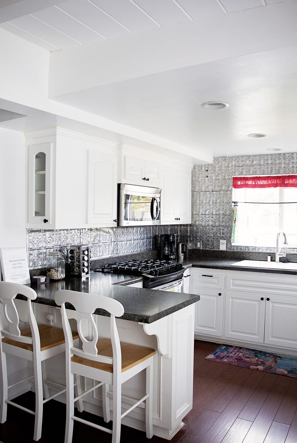 bar seating in kitchen