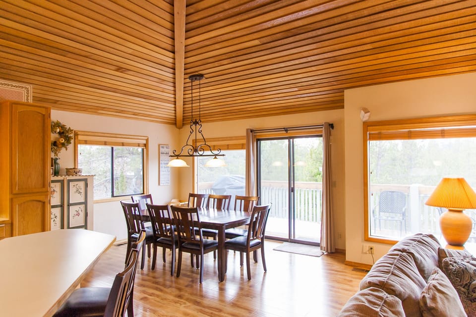 On the main floor your will find the dining room with seating for 8.