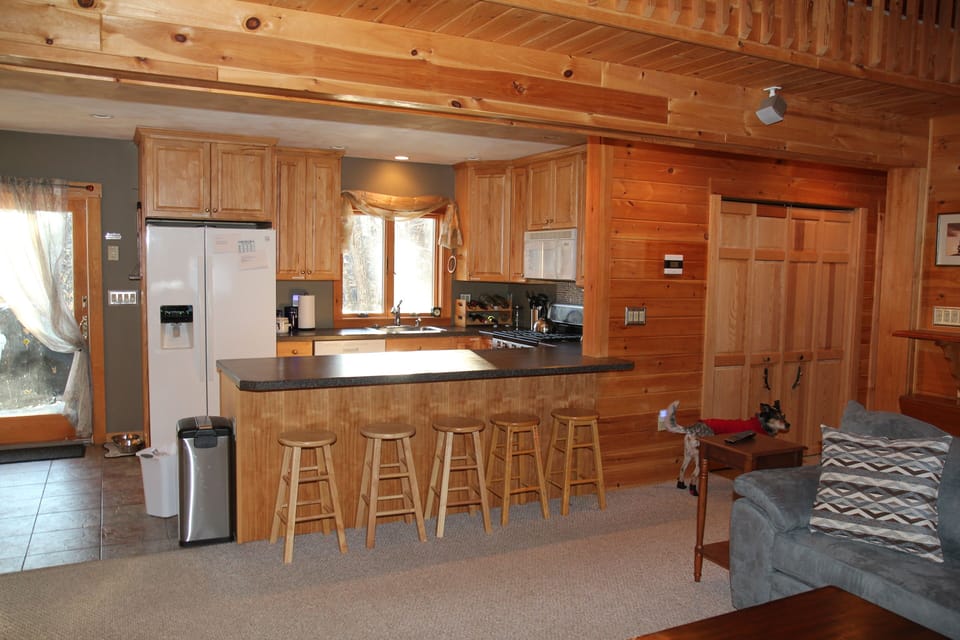 Seating at counter as well as table