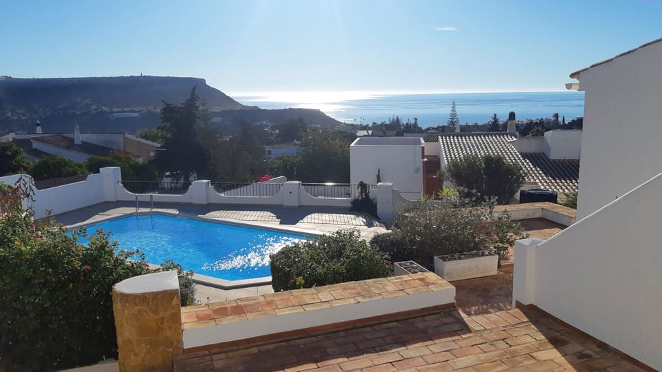 Morning sunshine in winter from one of the terraces