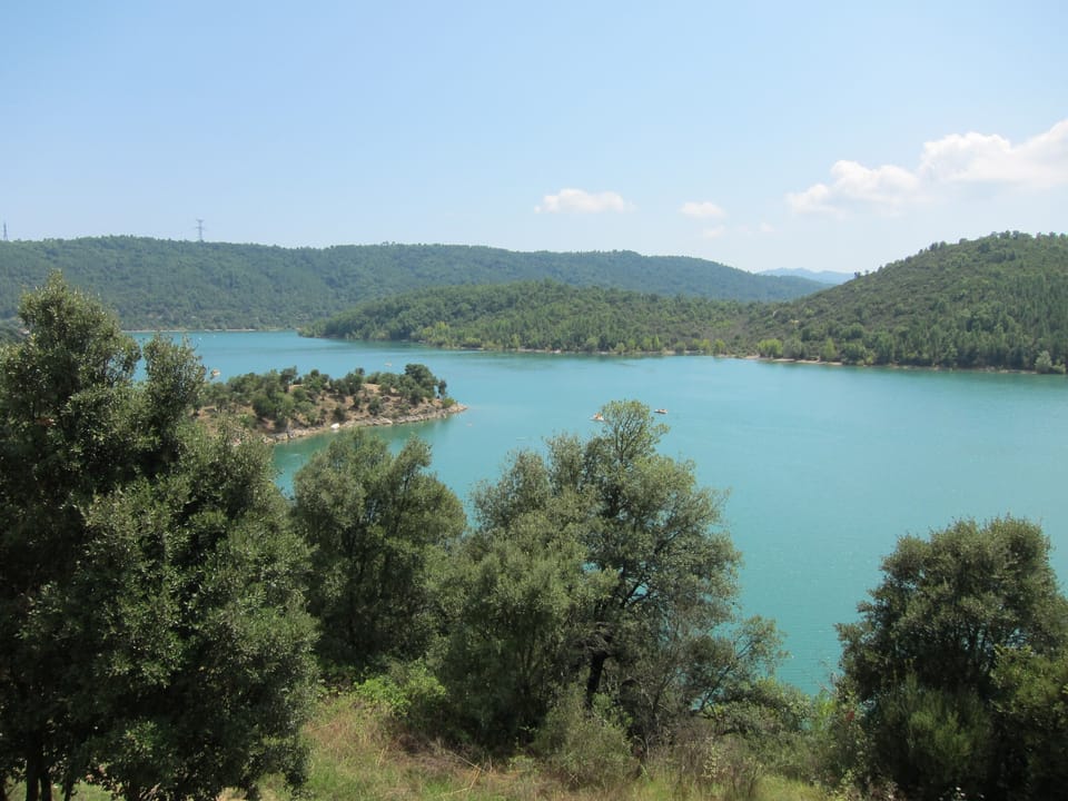 Lac de Saint Cassien - the big lake nearby