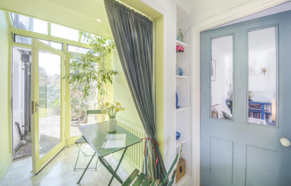 Hall leading to garden