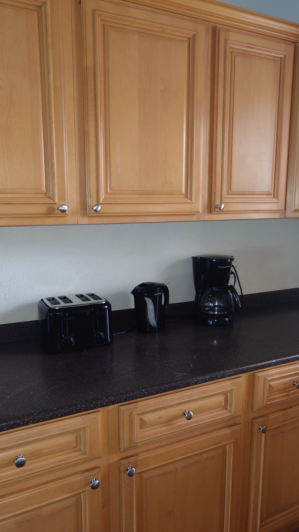 Toaster, kettle and coffee maker