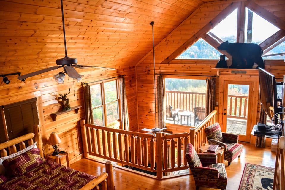 View From Loft to 3rd King Bedroom