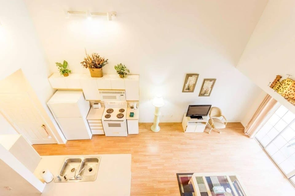 View from the third bedroom looking down.