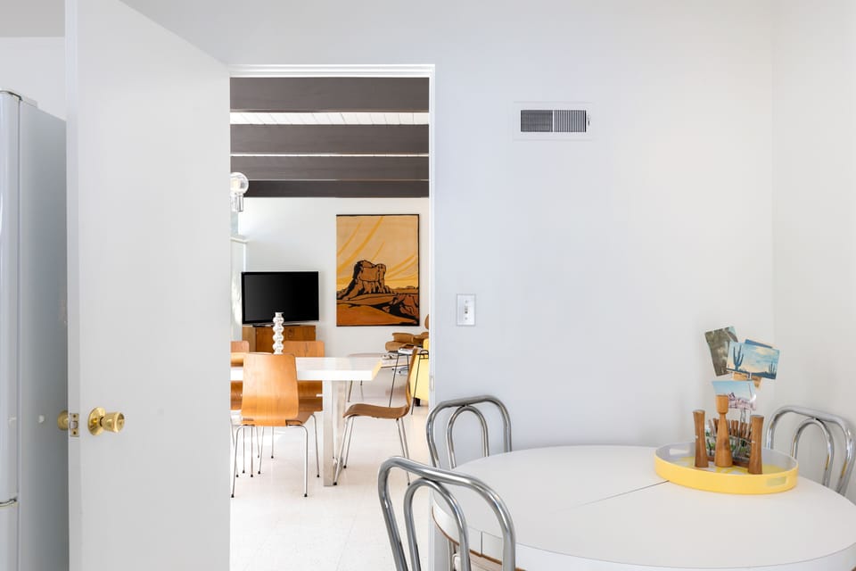 Kitchen and dining area for entertaining and enjoying the Palm Springs lifestyle