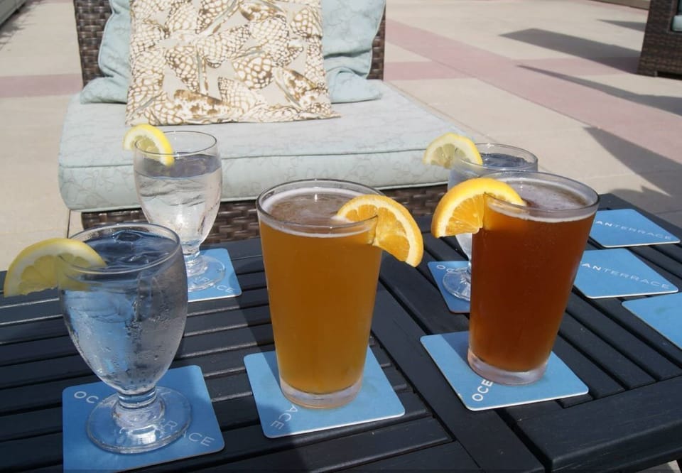 Nothing like a cold one on a warm day...on the Terrace!