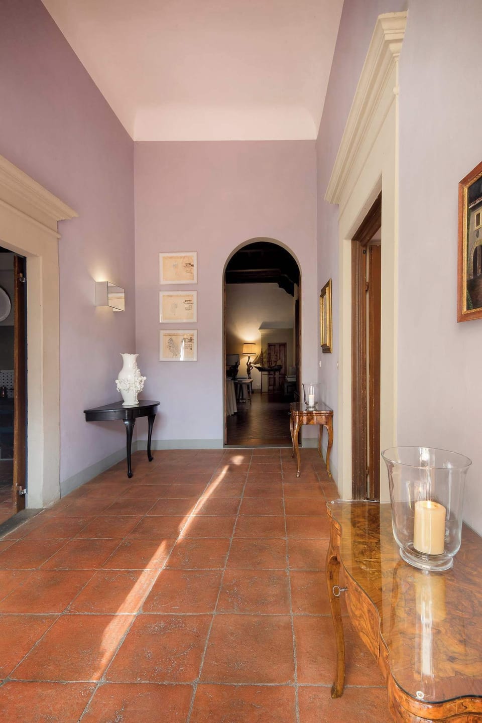 Detail of Villa's entrance hallway