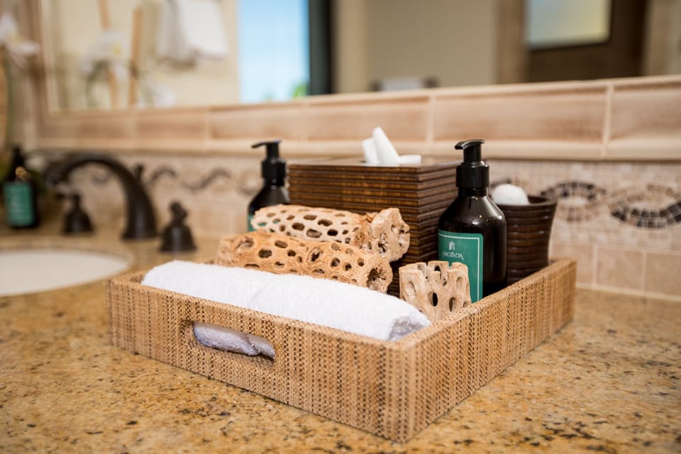 Hotel toiletries provided