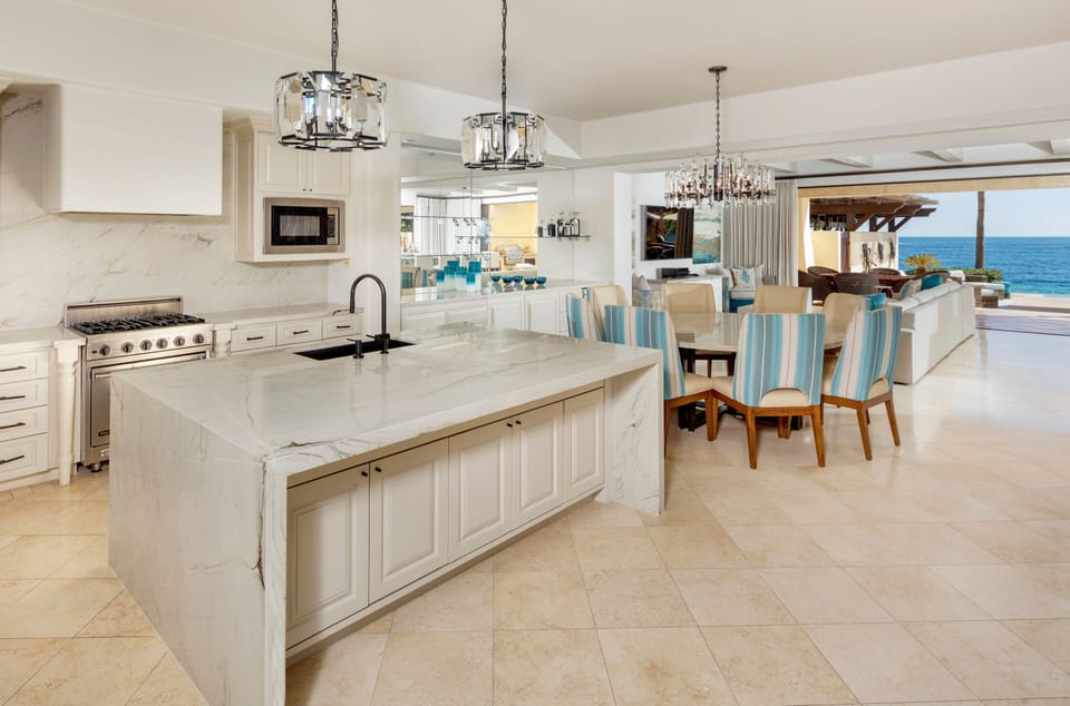 New & Contemporary Kitchen with Island