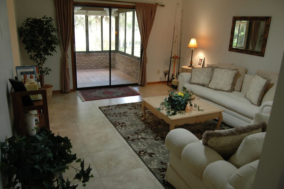 Lake View from the Living & beautiful Florida Room!
