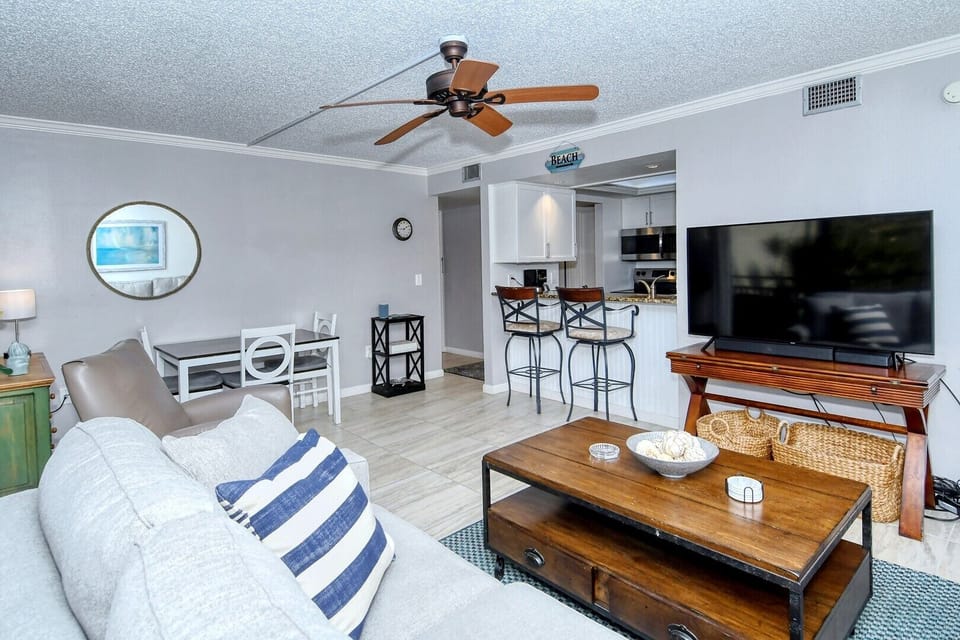 Big flat screen tv in living room