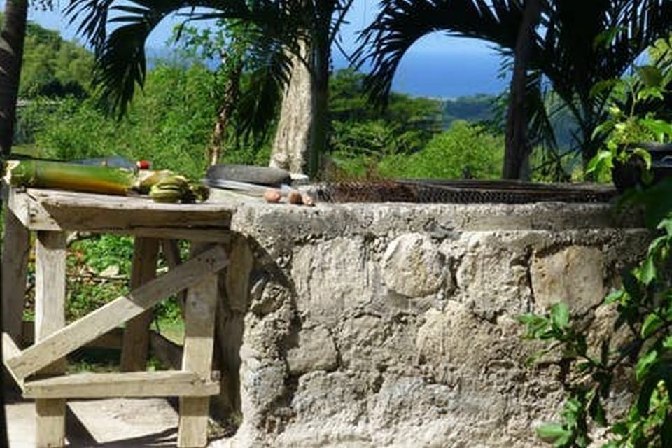 Outdoor cooking area