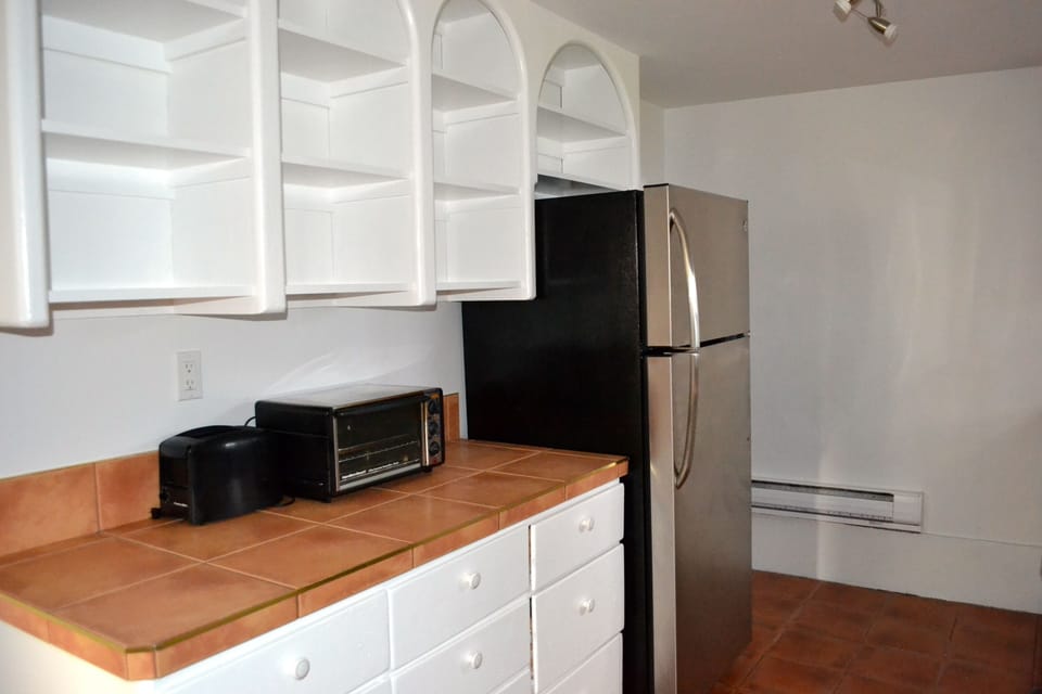 Lots of cabinet and storage space in the kitchen
