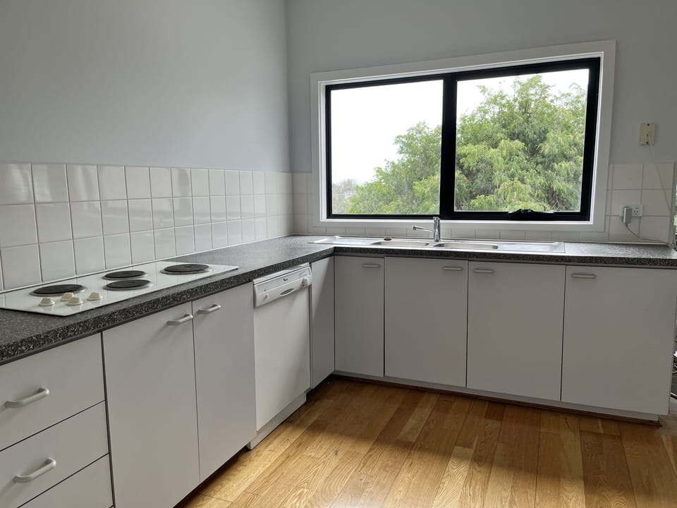 Kitchen with treetop outlook