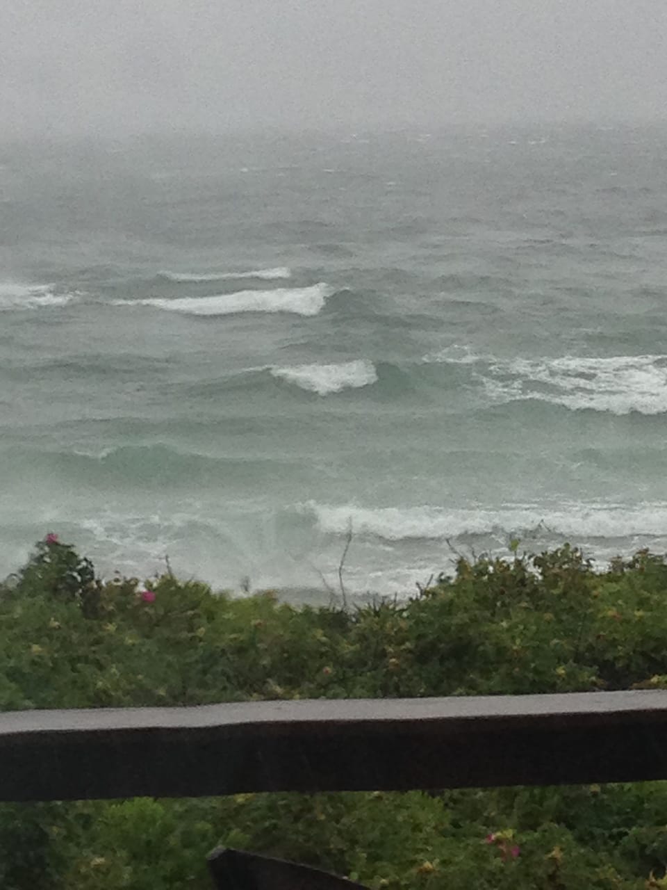 Window view. Enjoy a stormy day from the cozy cottage!
