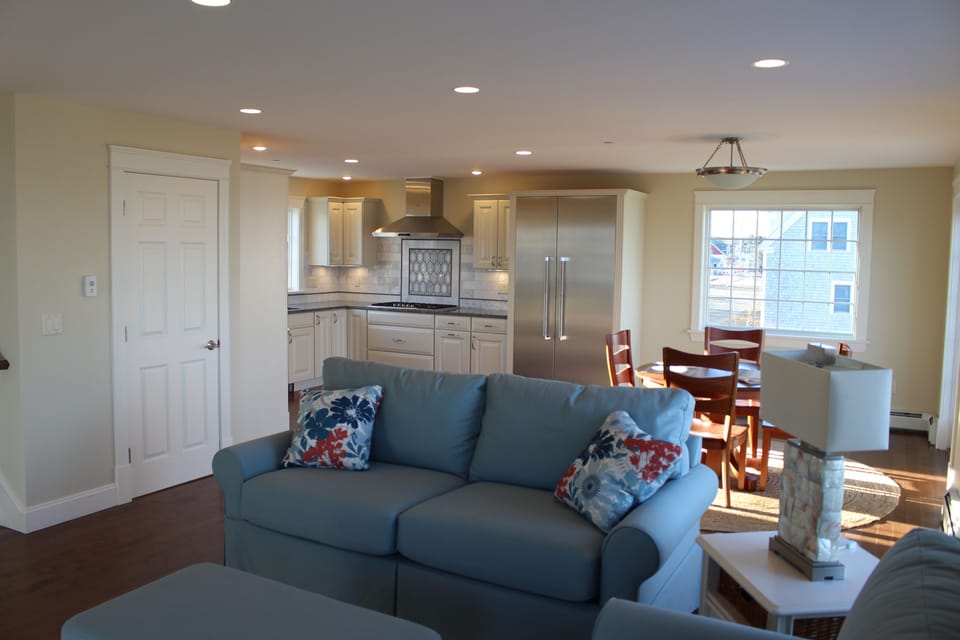 Family room open to kitchen.