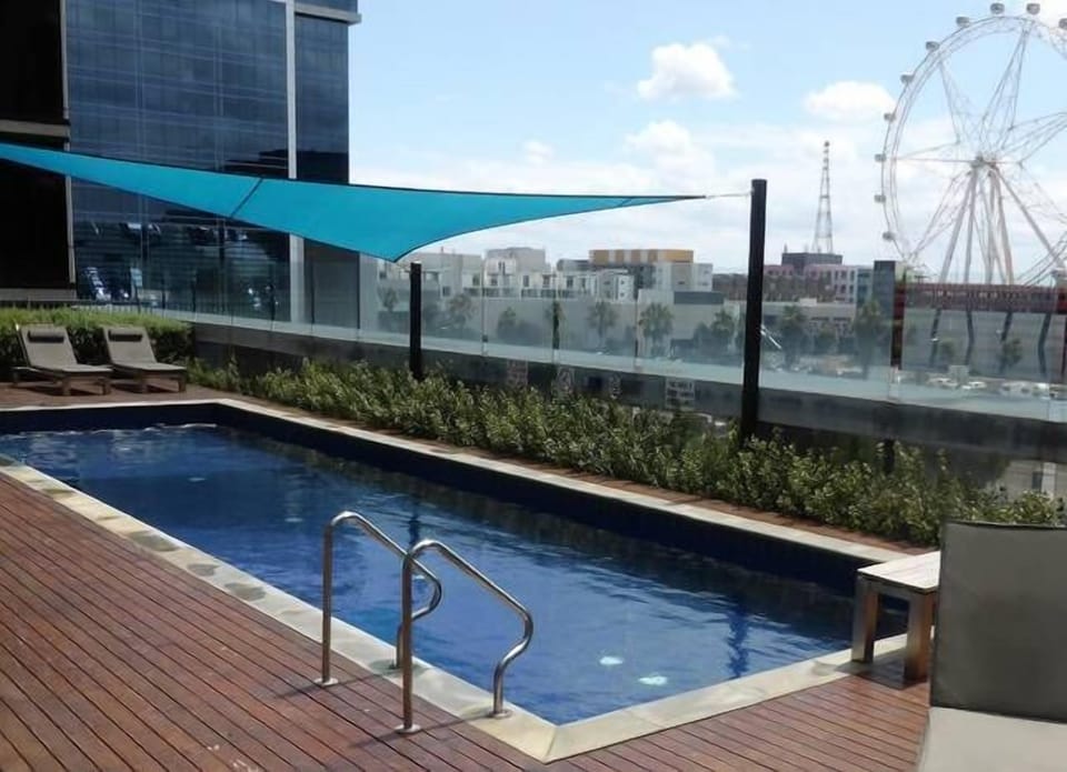 Communal heated pool