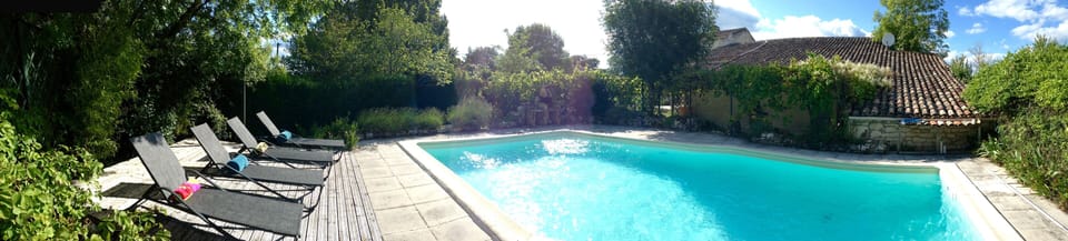Relaxing by the 10x5m pool - there's nothing better.