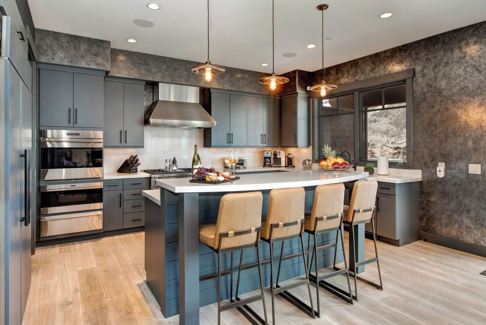 Additional Seating at the Breakfast Bar Accommodates Four People
