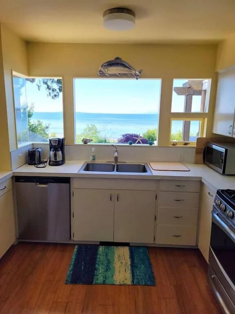 Ocean view from kitchen.