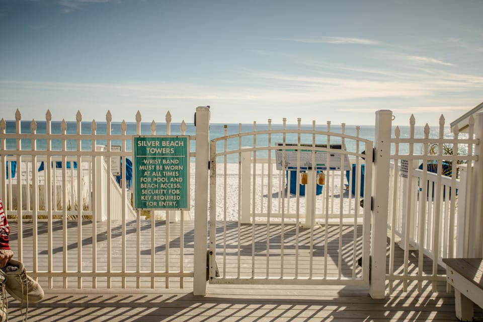 Access the  beach