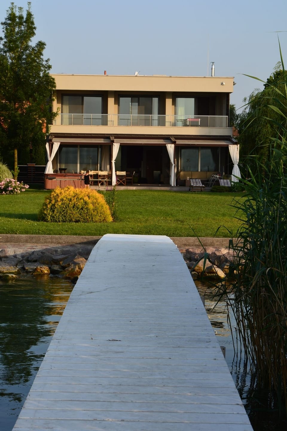 Villa Sunset as seen from the pier