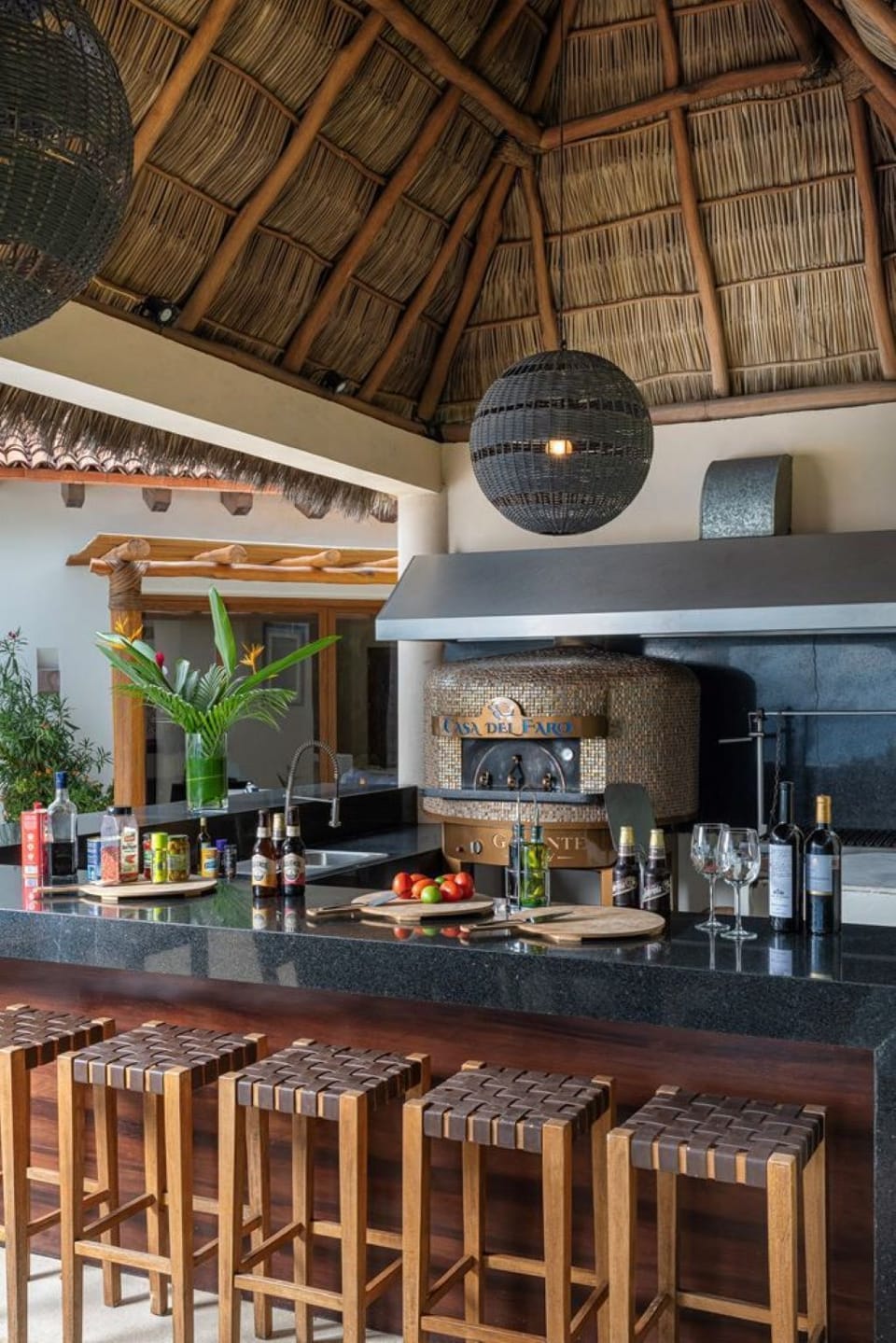 Custom wood burning oven