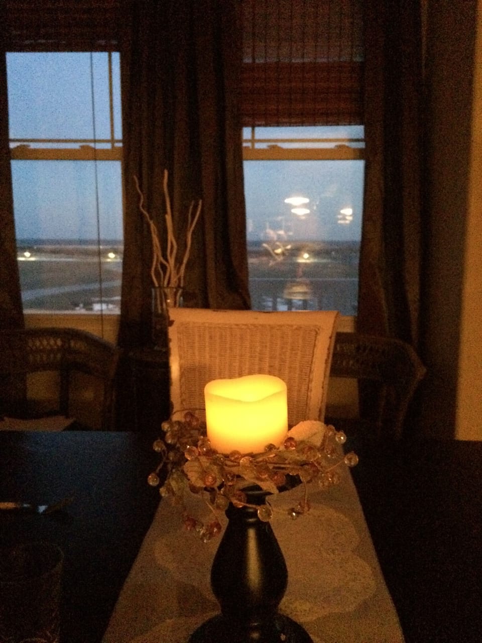 Romantic ocean views from inside our home.