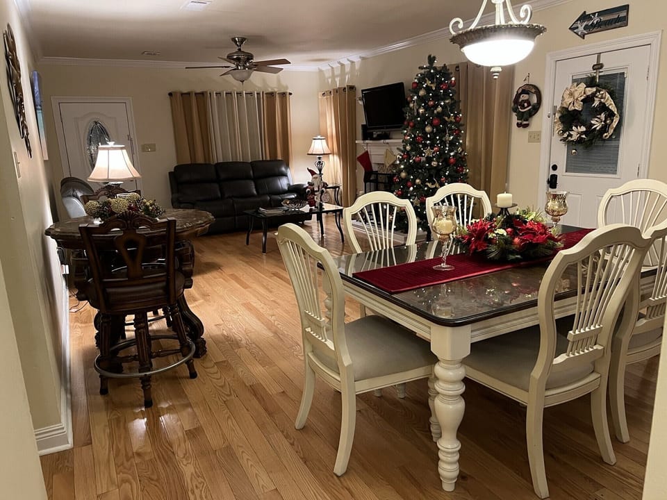 “Lots of room for you to celebrate the Holidays “