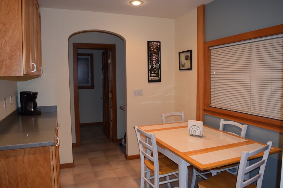 Dining nook right off of the kitchen