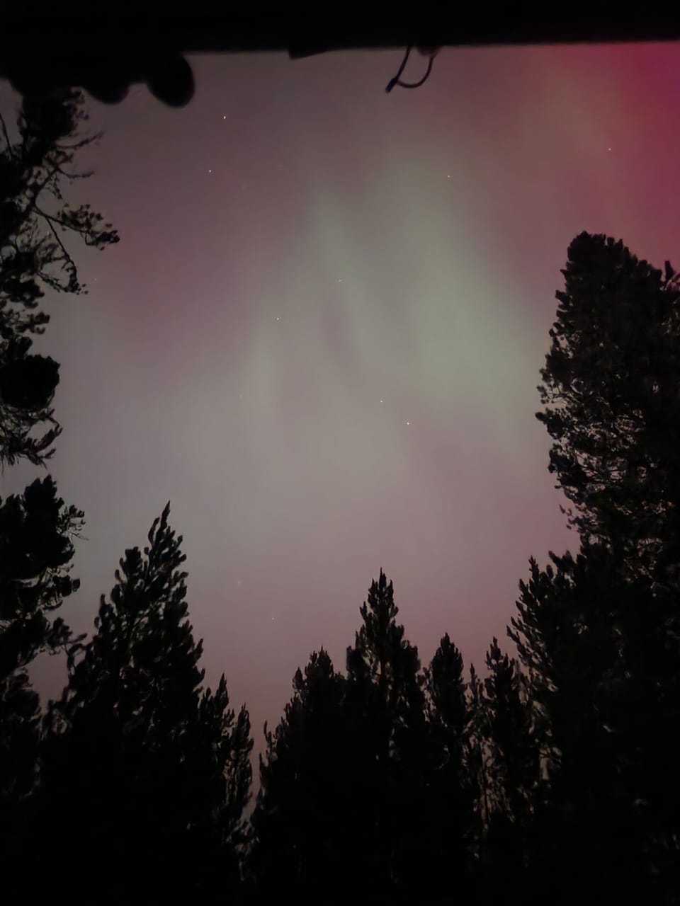 Aurora from the balcony.