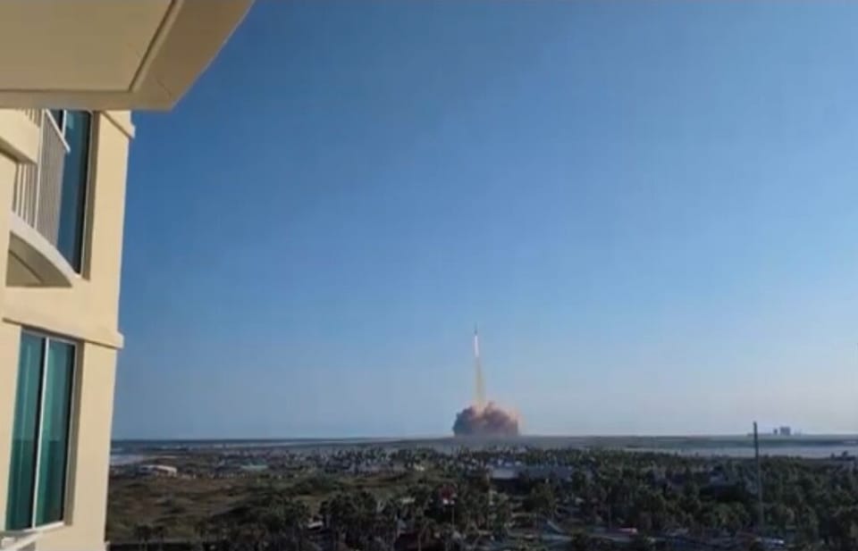 View Space X launches from our private bayside balcony