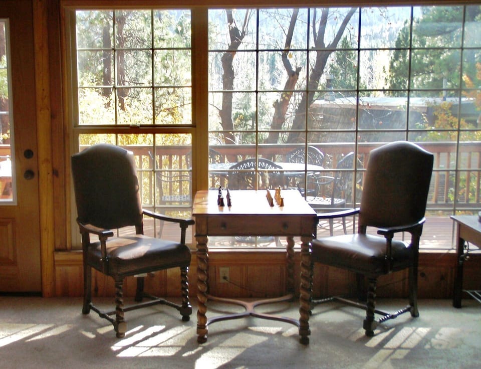 Chess & A View of Bear Mountain