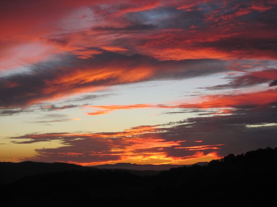 Sunset over the Valley of the Moon, Sonoma