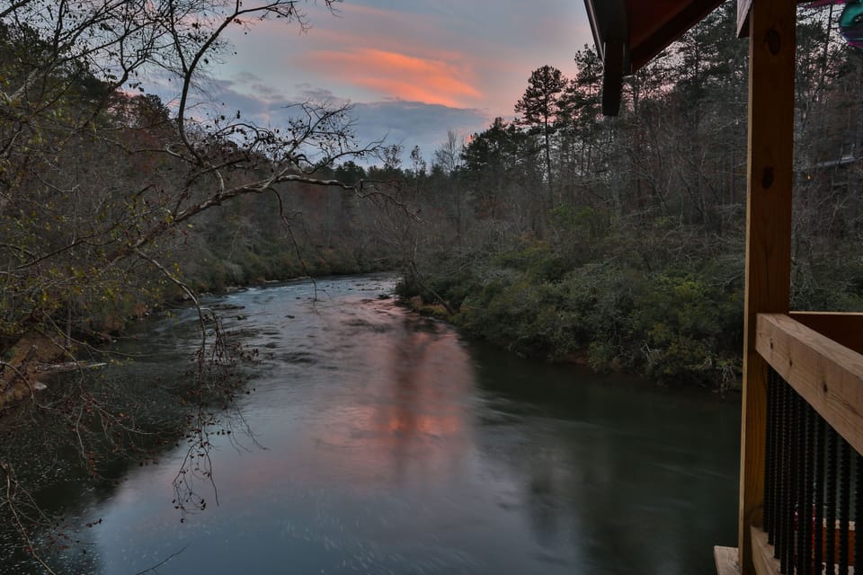 Sunset over the Coosawattee River