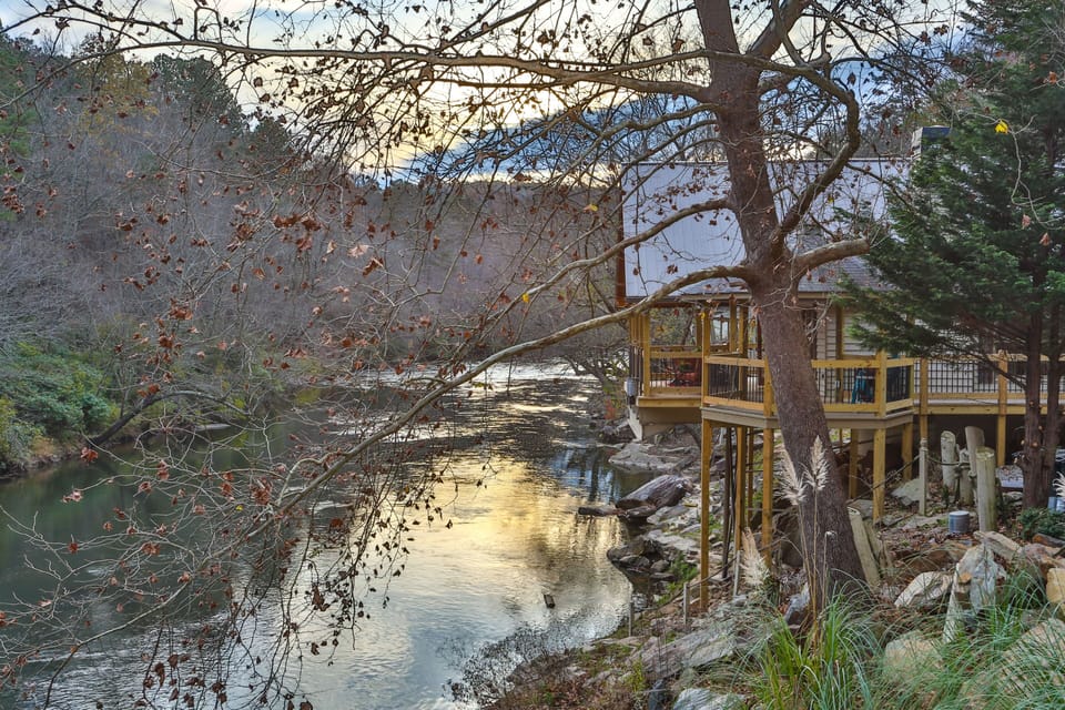 The Coosawattee river is great fishing, swimming, tubing, and kayaking. 