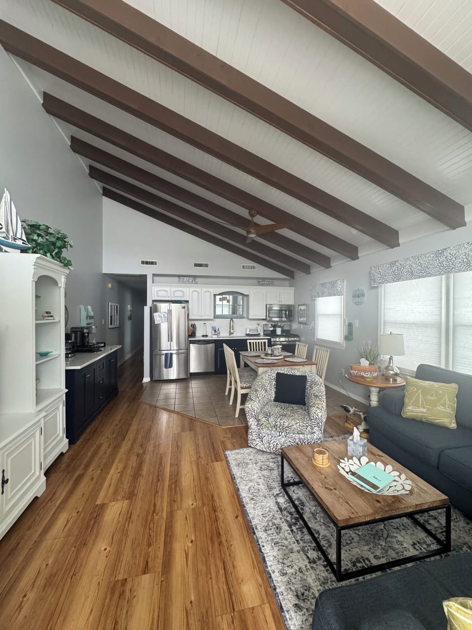 Updated kitchen  with open concept to the family room.