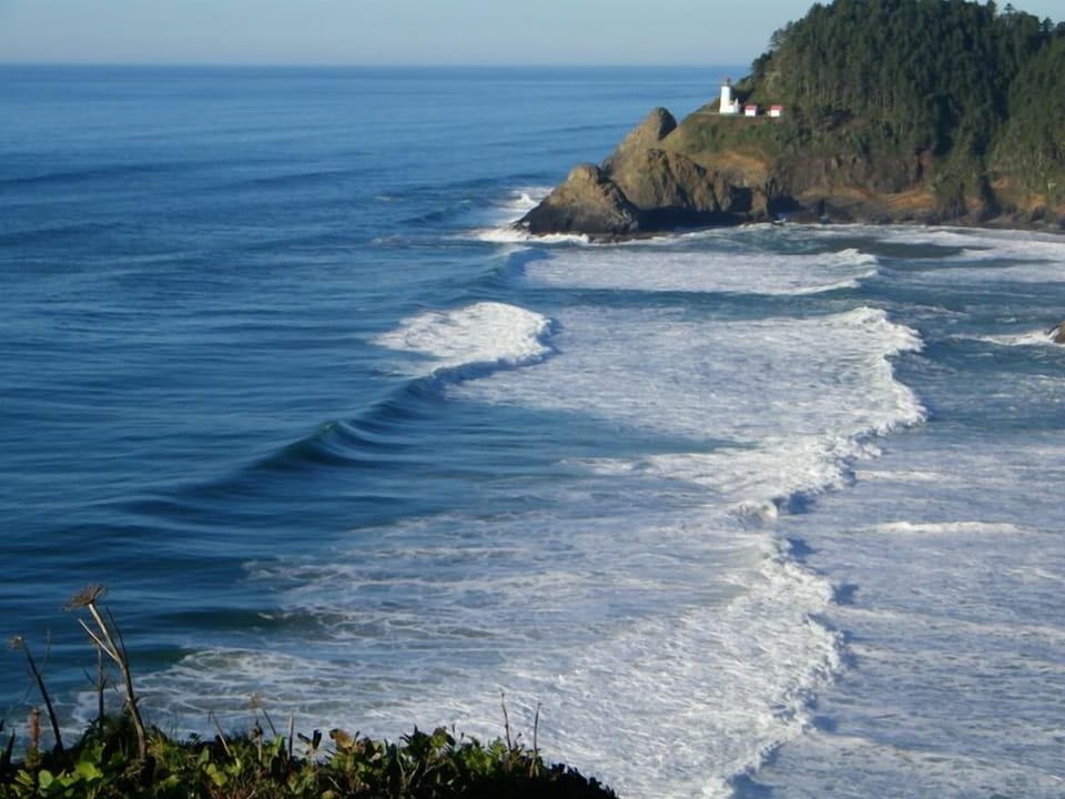 Heceta Head Lighthouse & Sea Lion caves. 25 miles.
Just south of Waldport.
