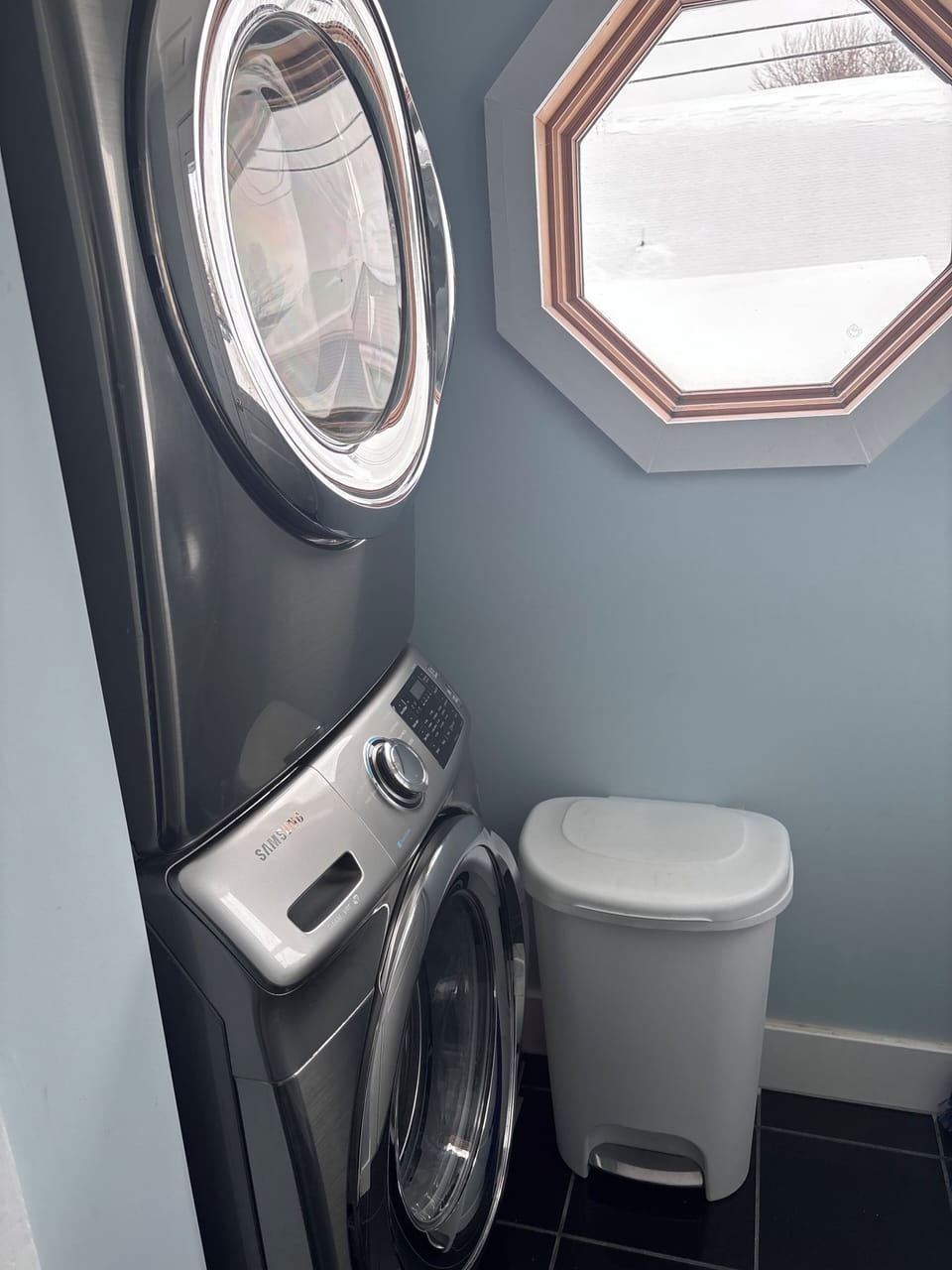 Rear entrance and laundry room