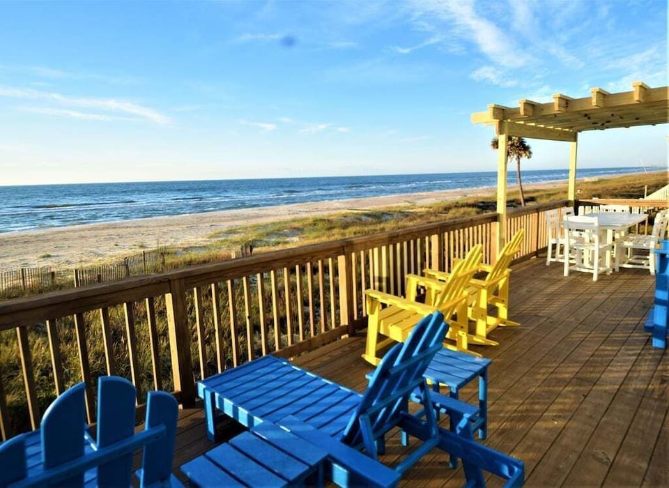 large dining table under the gazebo