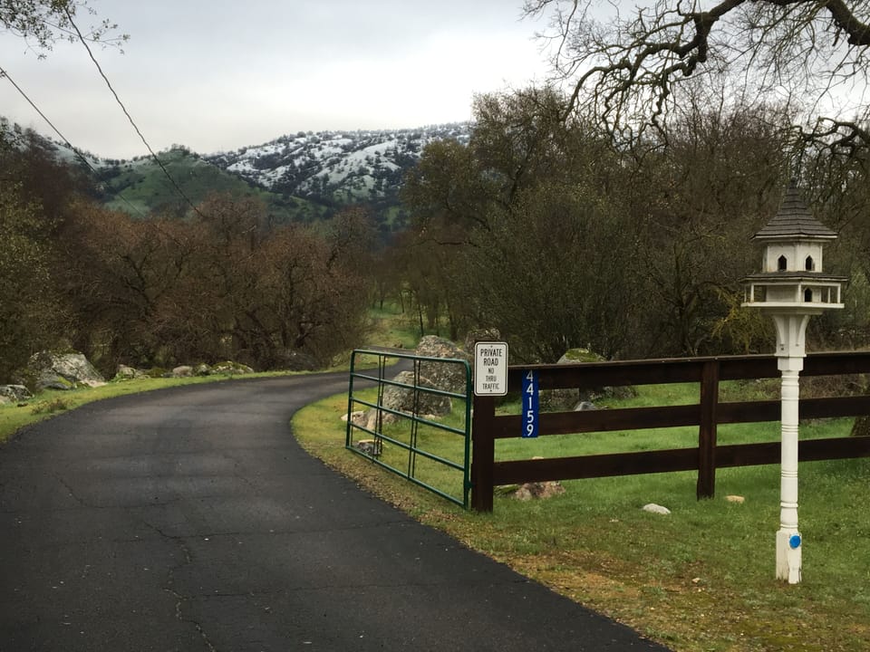 Entry to Redbud Trail Retreat