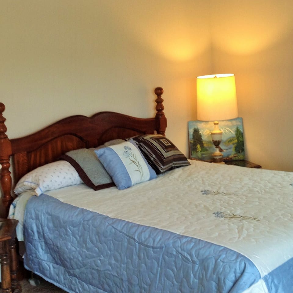 Upstairs south bedroom queen bed