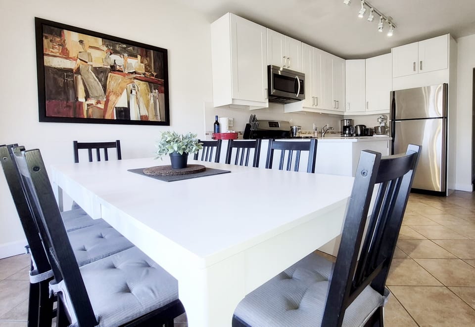 Kitchen and dining area